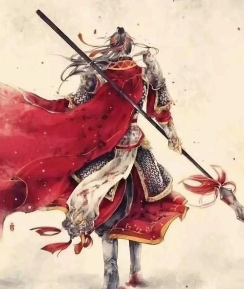 手拿长枪骑马古风图_古代英武将军骑马持枪，气吞山河！