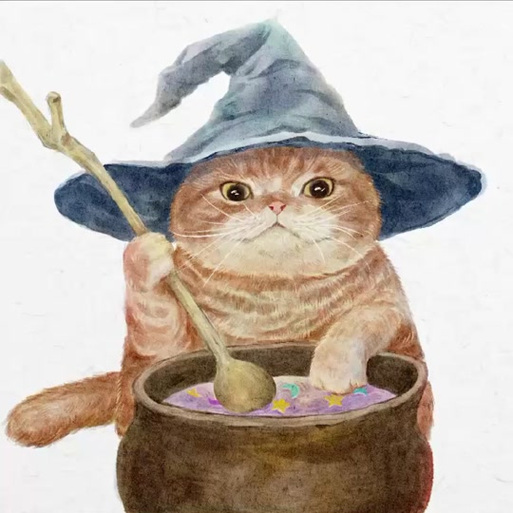 魔法猫咪表情包_活泼有趣，聊天必备